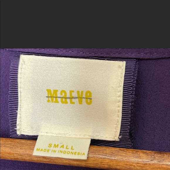 Anthropologie Maeve Purple Faux Wrap Midi Dress Small without the belt - Picture 7 of 10